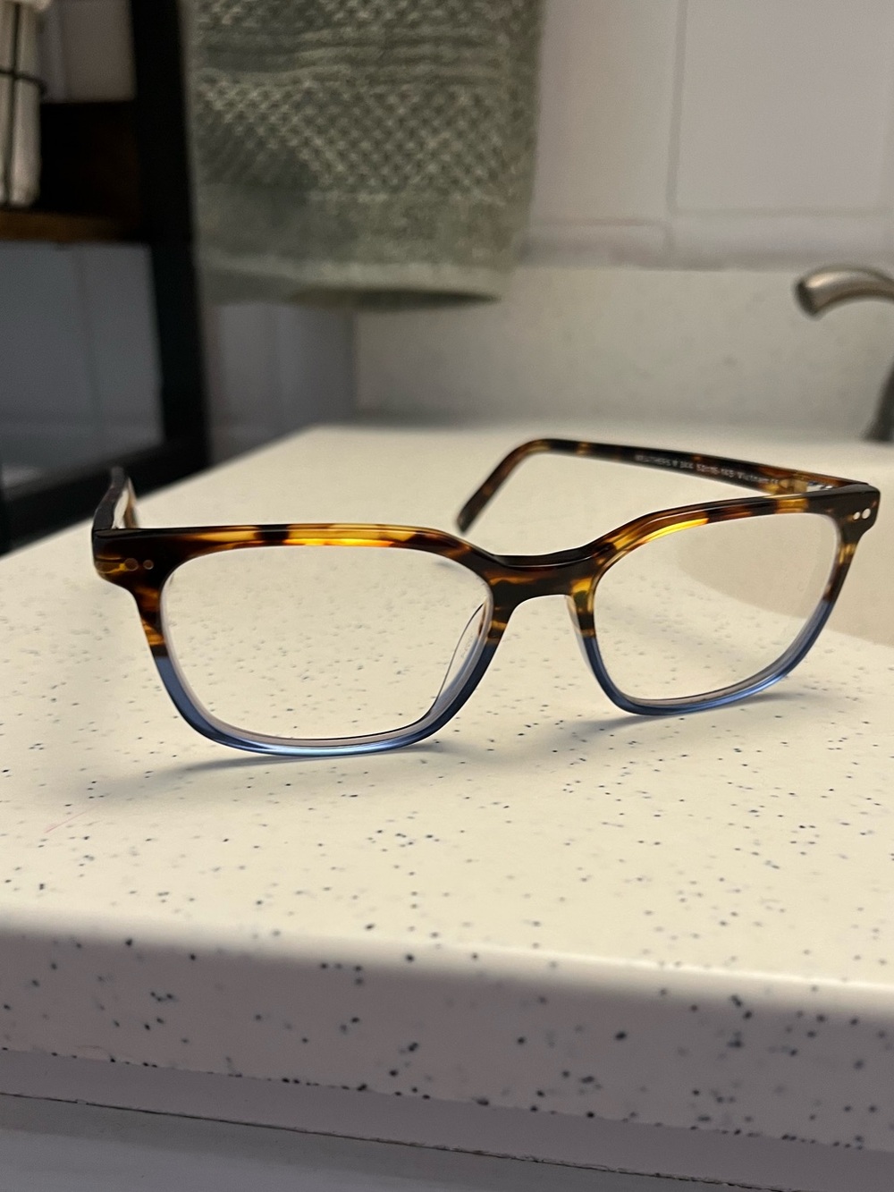 Warby Parker Weathers Hudson Blue Fade Unisex Glasses